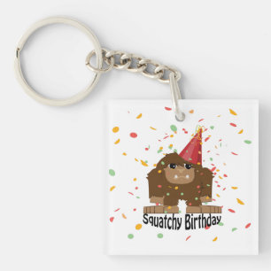 Squatchy Birthday  Keychain