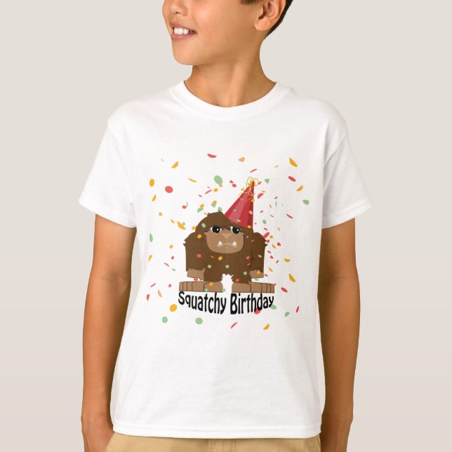 Squatchy Birthday T-Shirt (Front)
