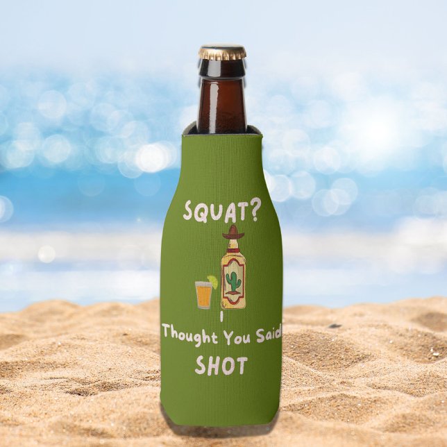 Squats I Thought You Said Shots Gym   Can Cooler (Creator Uploaded)