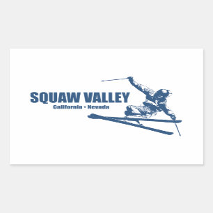 Squaw Valley Ski Resort Skier Sticker
