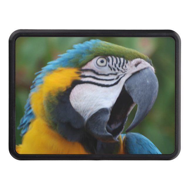 Squawking Parrot Trailer Hitch Cover (Front)