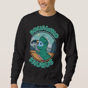 Squawkosaurus Rex Parrot I Blue Parrotlet Sweatshirt