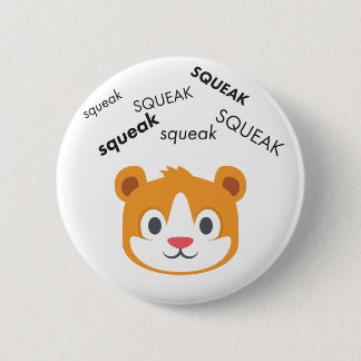 Squeak Hamster Cute Emoji 2 Inch Round Button