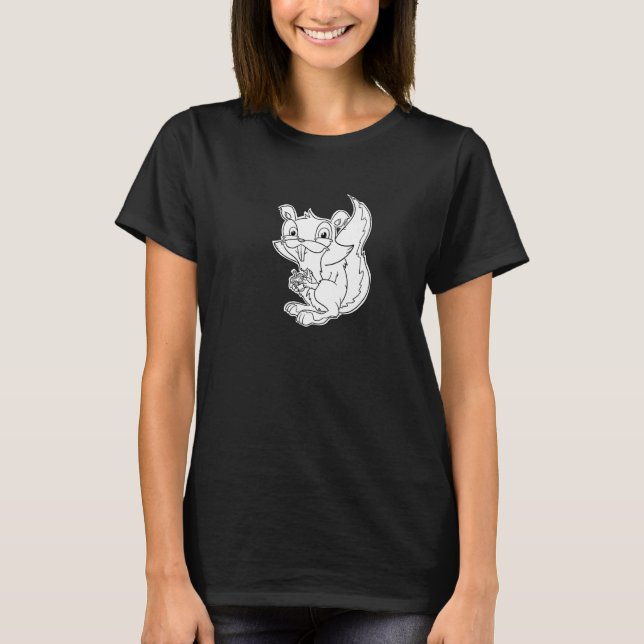 Squeaky Squirrel - Furry Woodland Creatures Premiu T-Shirt (Front)