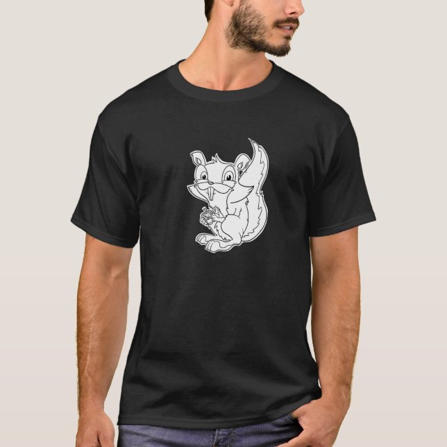 Squeaky Squirrel - Furry Woodland Creatures Premiu T-Shirt (Front)