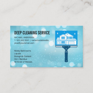 Squeegee Home Logo   Deep Cleaning Business Card