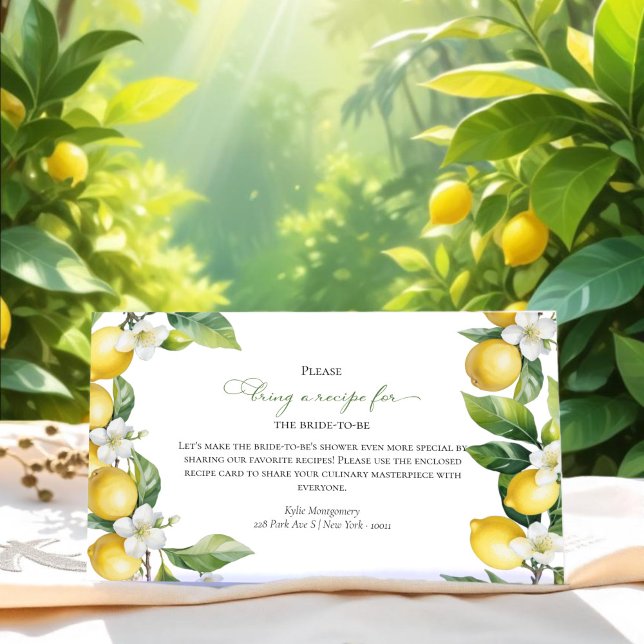 Squeeze | Carte de demande de recette de Fête des  (Créateur téléchargé)