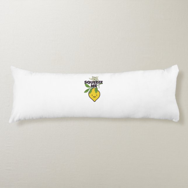 Squeeze me funny lemon body pillow (Front)