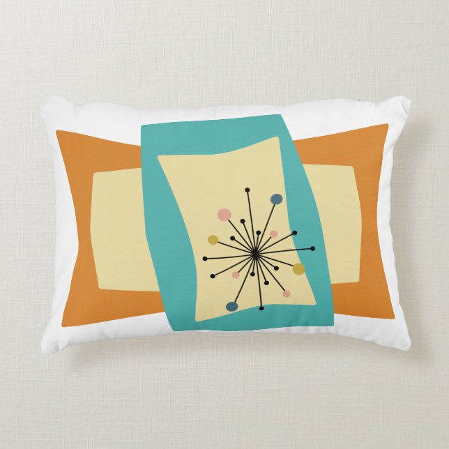 Squeeze Midcentury Modern Decorative Pillow (Front)