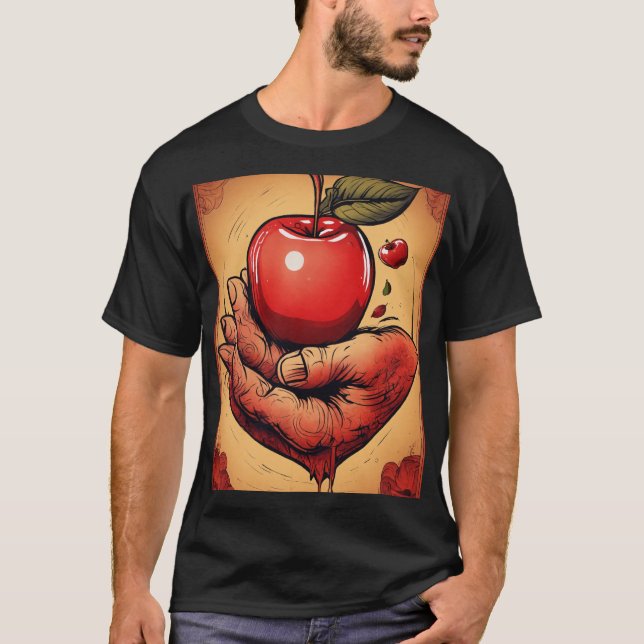 "Squeeze of Love - Tattoo Inspiré T-Shirt Design" (Devant)