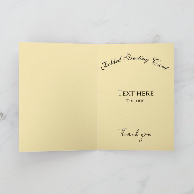Squeeze the Day Lemon Motivational Quote  Card (Inside)