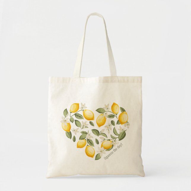 Squeeze the Day Lemon Sac fourre-tout (Devant)