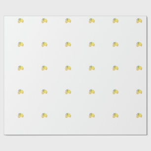 Squeeze the Day Lemon Watercolor Illustration Wrapping Paper