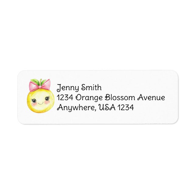 Squeeze the day return address labels (Front)