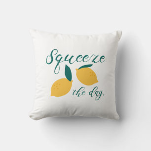 Squeeze The Day Throw Pillow