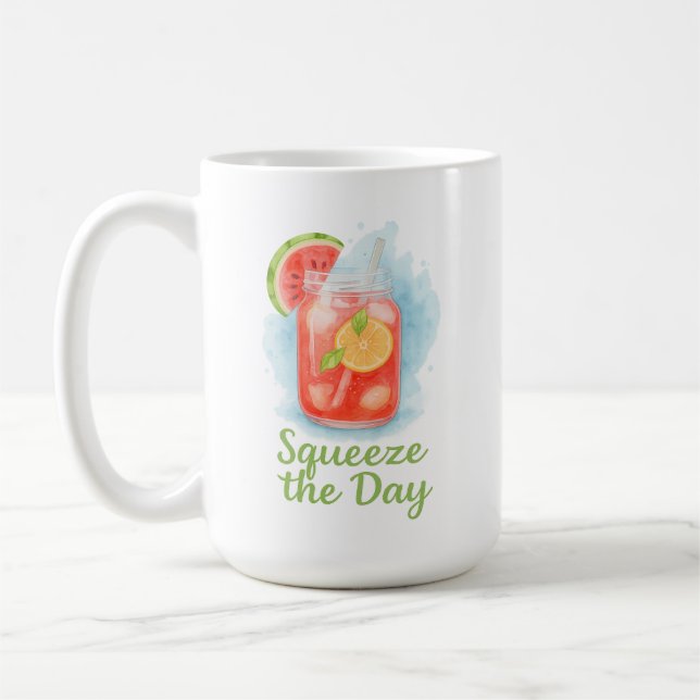 Squeeze the Day – Watermelon Lemonade Mug (Left)