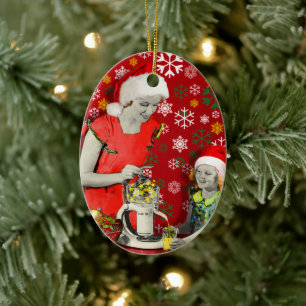 Squeeze your Xmas Ceramic Ornament