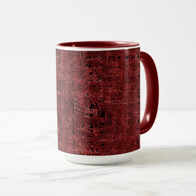 Squeezed little vermelhos soaked mug (Front Right)