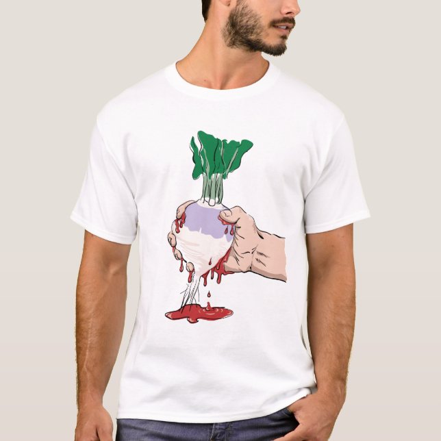 Squeezing Blood from Turnip T-Shirt (Front)