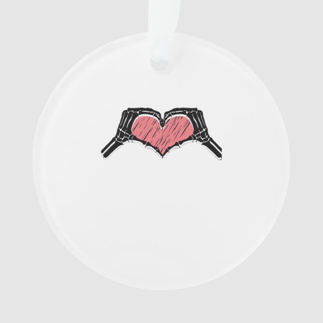 Squelette Coeur main signe Valentines Jour Classiq (devant)