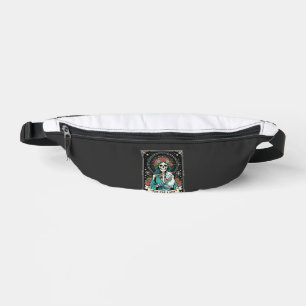 Squelette de Dame aux Chats Tarot Floral Gothique