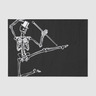 SQUELETTE de DANSE de papier de soie de soie AVEC