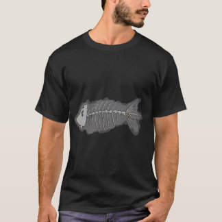 Squelette de Poisson T-Shirt Halloween