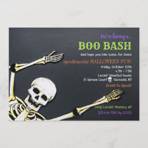 Squelette Halloween Fête Invitation