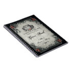 Squelettes et coeur de livre d'invité de mariage