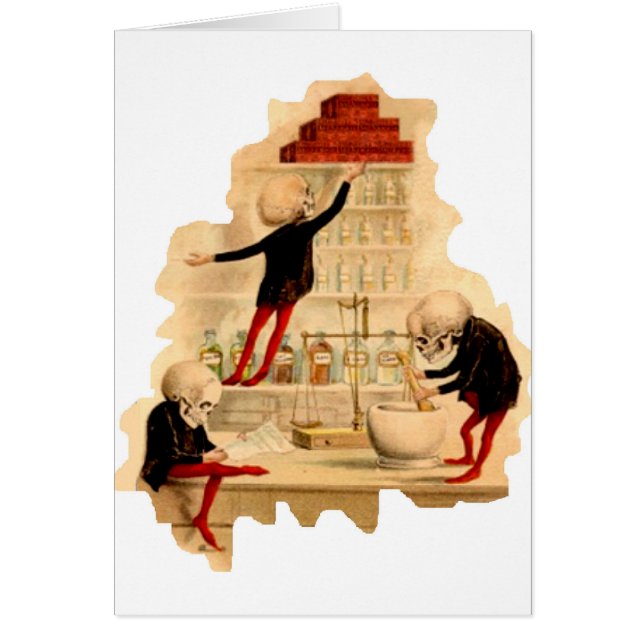 Squelettes fous de scientifique (Devant)