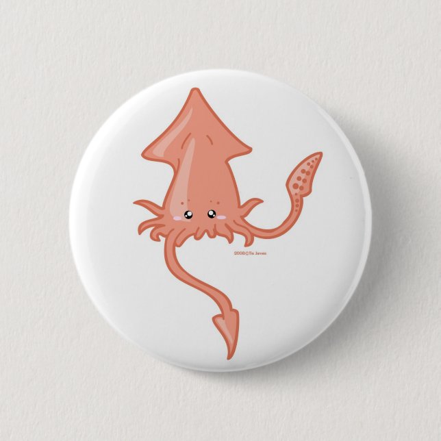 Squid 2 Inch Round Button (Front)
