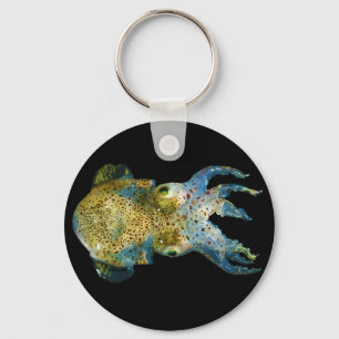 Squid Bobtail Dumpling Stubby Sepiola Atlantica Keychain