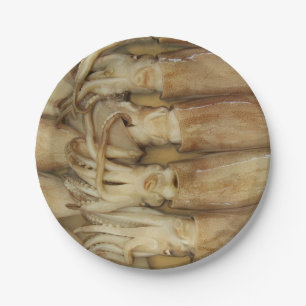 Squid - Calamari Paper Plate