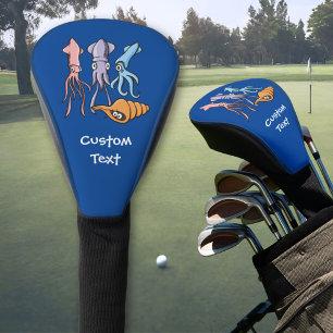 Squid Cartoons Golf Head Cover
