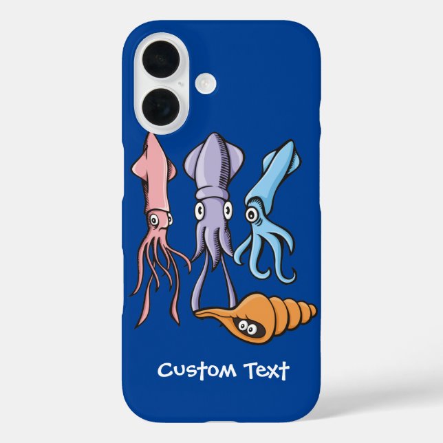 Squid Cartoons iPhone Case (Back)