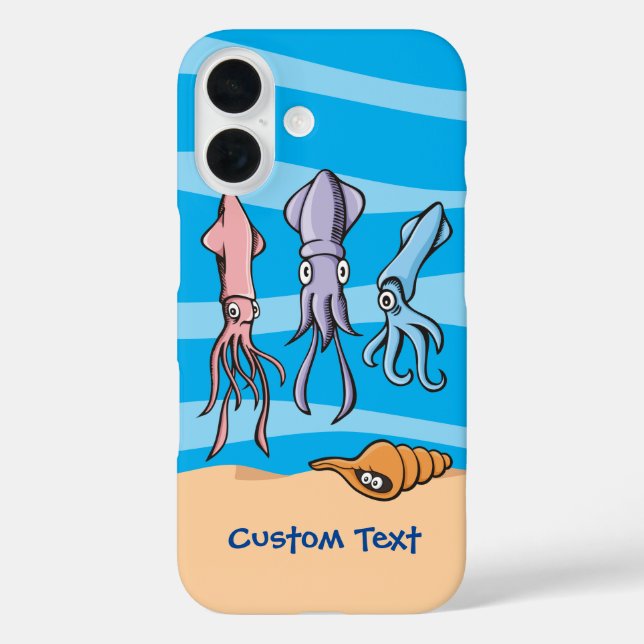 Squid Cartoons iPhone Case (Back)
