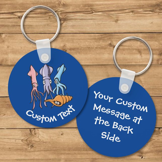 Squid Cartoons Keychain (Creator Uploaded)