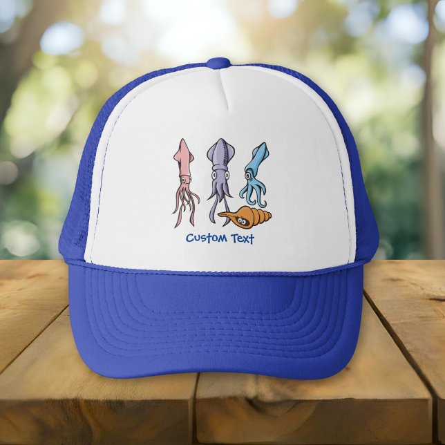 Squid Cartoons Trucker Hat (Creator Uploaded)