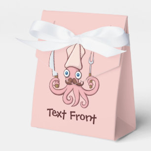 Squid Chef Cartoon Favor Box