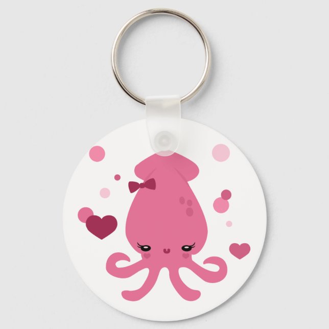 Squid Cutie Keychain (Front)