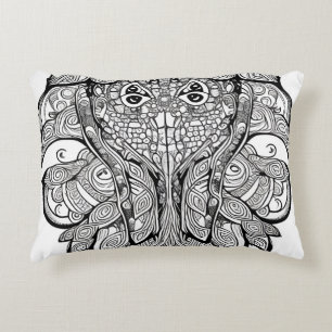 Squid Face Accent Pillow