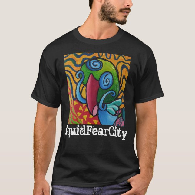 Squid Fear City Graphic Tees (Front)