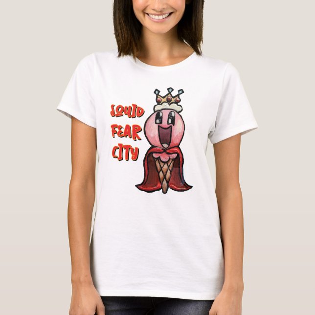 Squid Fear City King Ice Cream Graphic Tee (Front)