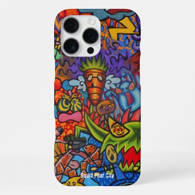 Squid Fear City Phone Cases by Casagiovanovic (Back)