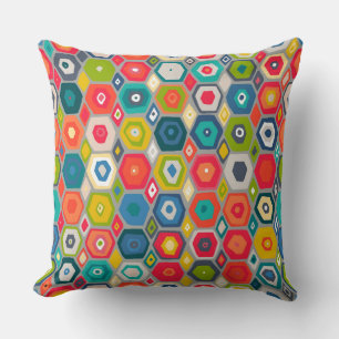 squid hex throw pillow