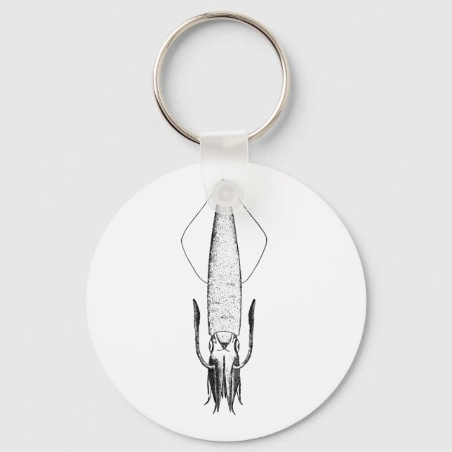 Squid Logo (loligo) Keychain (Front)