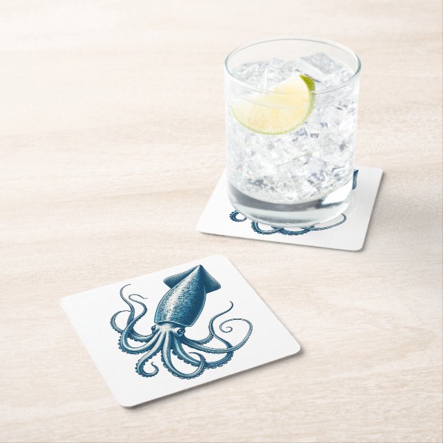 Squid Nautical Coaster (Insitu)