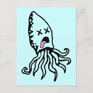 Squid Postcard
