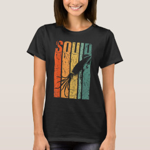 Squid Retro Vintage 70s Design 1970s Octopus T-Shirt