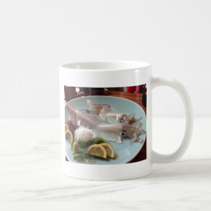 Squid Sashimi Japanese Meal Serving Lunch Dinner Coffee Mug